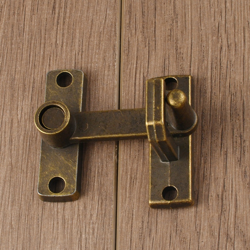 Security Chain Door - 1 Set Bronze Sliding Window Door