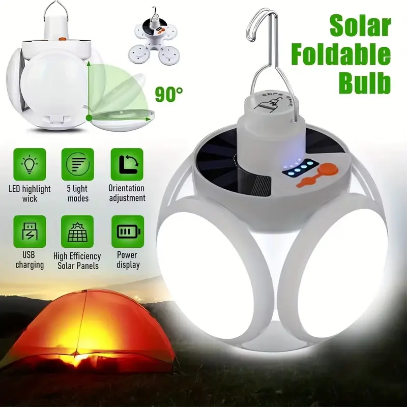 1 Solar Folding Light with USB - Power Outage Light review and price