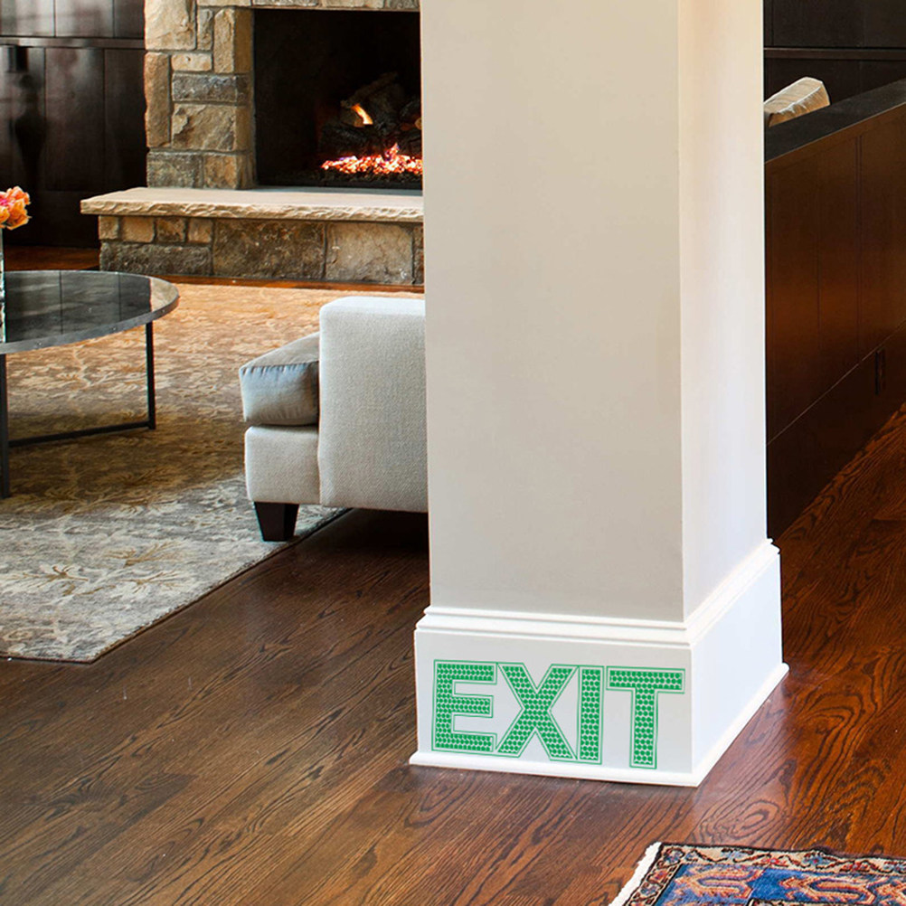 Exit Wall Sticker Luminous Eme - Emergency Exit Sign review and price