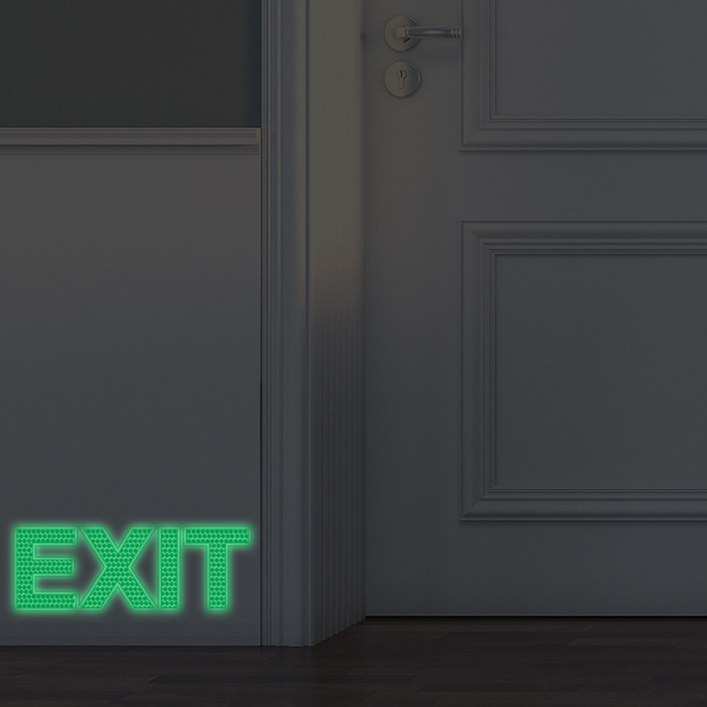 Exit Wall Sticker Luminous Eme - Emergency Exit Sign review and price