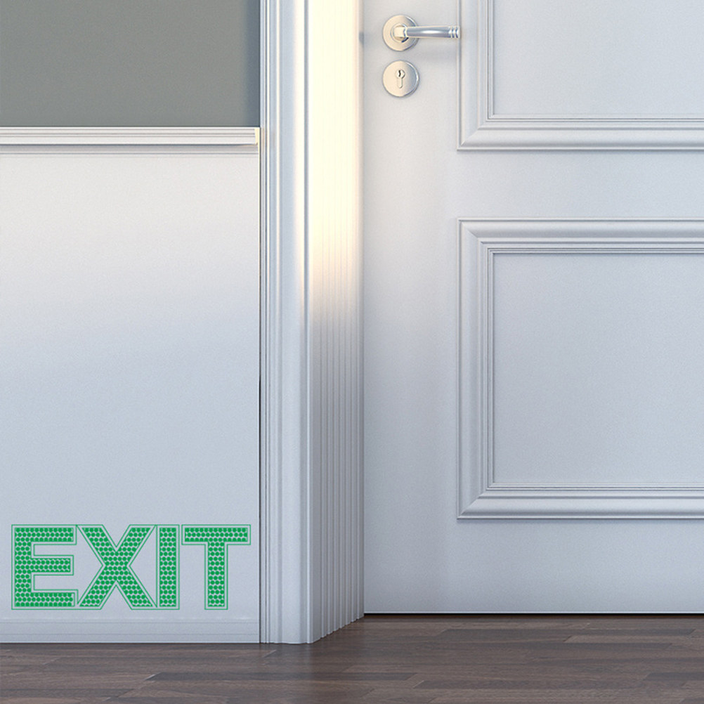 Exit Wall Sticker Luminous Eme - Emergency Exit Sign review and price